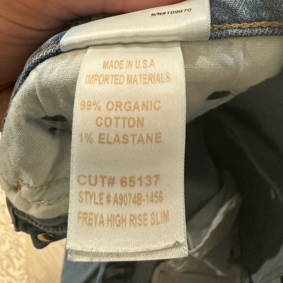 Agolde Freya High Rise Slim in Jargon, size 26, hardly worn - Picture 6 of 7